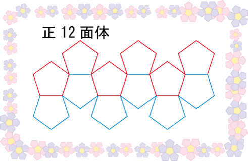 正十二面体の展開図